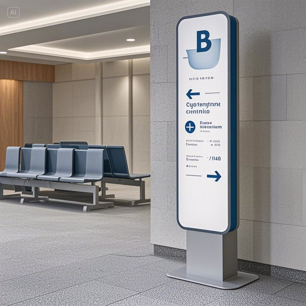 Signalétique Intérieure _ Extérieure Totems, panneaux et solutions complètes pour l’orientation